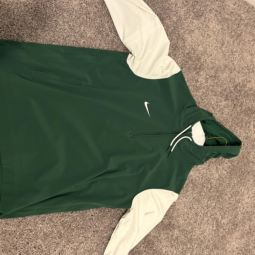 Nike Forest Green and White Pullover